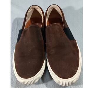 Frye Miller Slip On Sneakers Men’s 12 Brown Suede Leather Casual Comfort Shoes